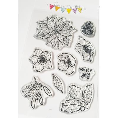 Jane's Doodles Clear Stamps - Winter Florals